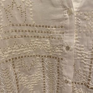 Vintage off white sheer top